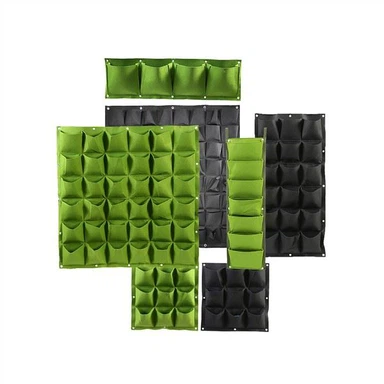 Jardiniere verticale cu buzunare de perete suspendate